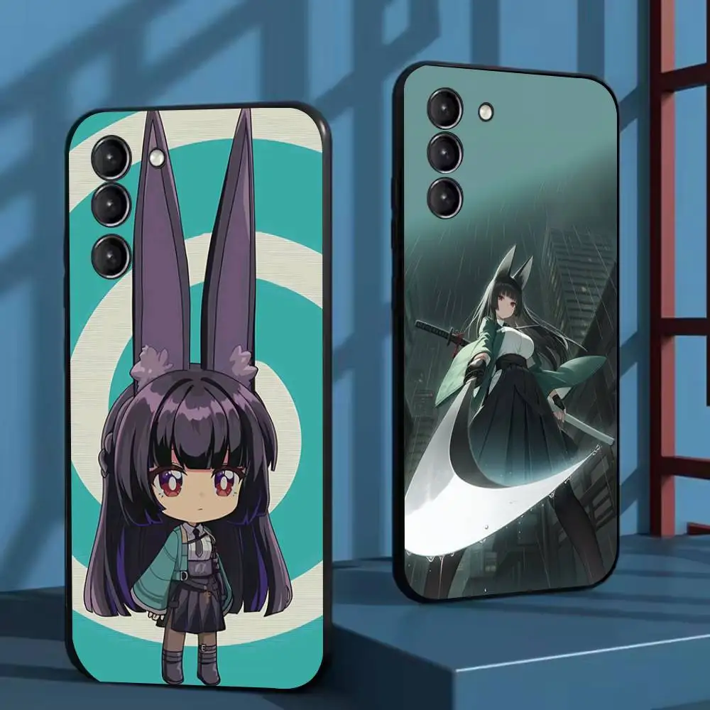 حافظة هاتف H-Hoshimi M-Miyabi ZZZ لهاتف سامسونج جالاكسي A73,72,51,53,52,71,22,5G,Note,J7,8,9 غطاء أسود ناعم