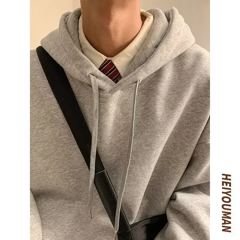 6 Colors Spring Autumn Solid Hoodie Men Harajuku Fashion Casual Oversized Hoodies Women Loose Hooded Sweatshirt Streetwear Y2k