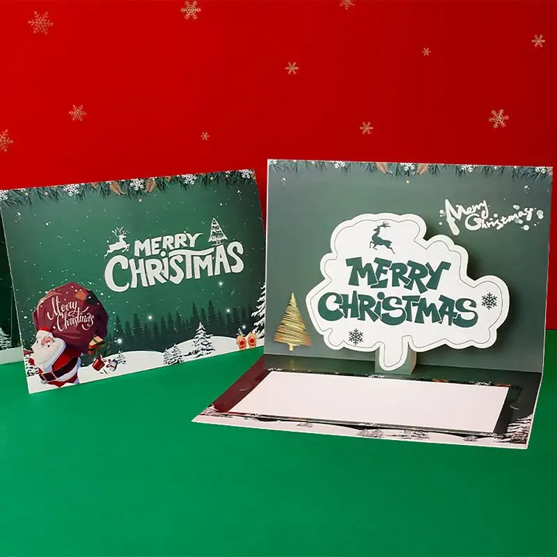 Kartu liburan kartu ucapan terima kasih amplop kartu ucapan selamat Natal untuk teman dan keluarga