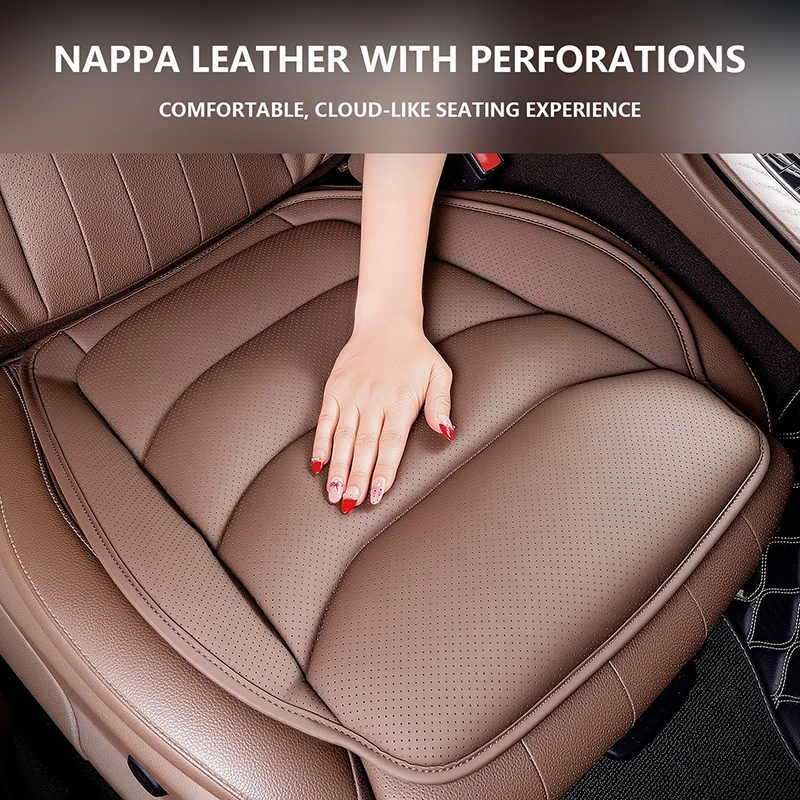 Universal Car Seat Cushion Nappa Leather Cloud Sensing Comfort Butt Pad New Auto Seat Cover for All Car Models