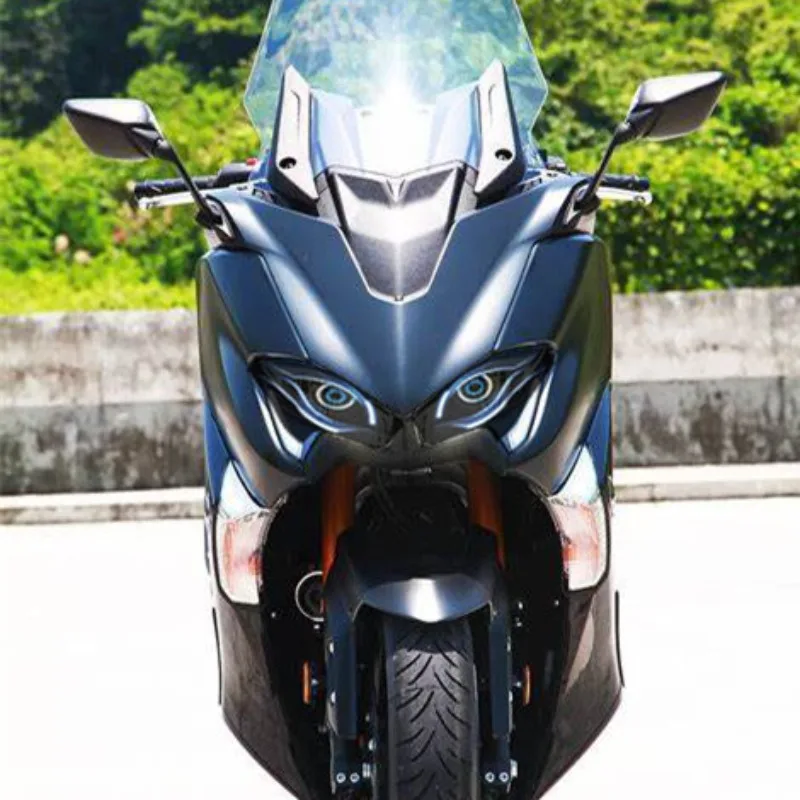 

For YAMAHA TMAX530 TMAX T-MAX 530 2017-2018 Motorcycle Accessories Front Fairing Headlight Sticker Guard Sticker - 1