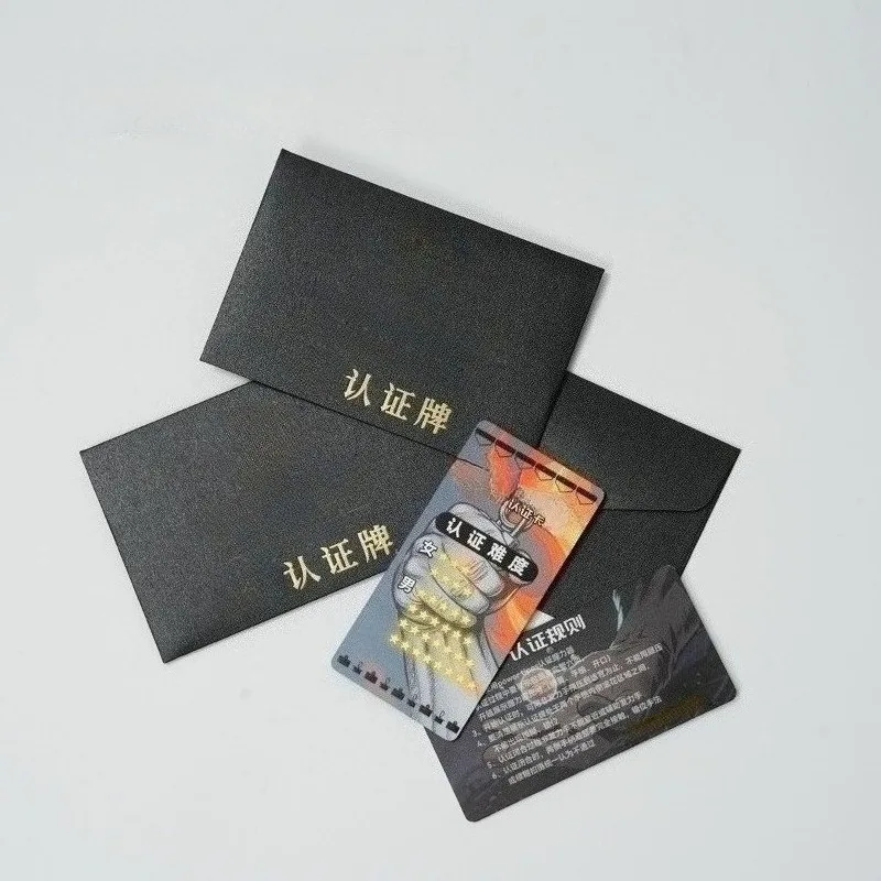 Gripper metal comic full-color certification card