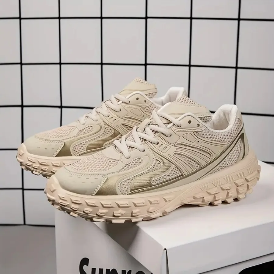 

Men's Comfortable Casual Sneakers Platform Dad Shoes with Big Brand Design Tire Sole Running Shoes High-Quality Casual Shoes Su