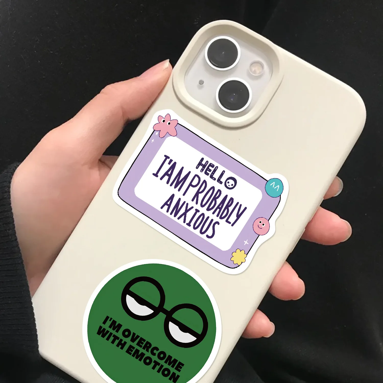 100 قطعة مضحك المزحة ميمي DIY بها بنفسك ملصقات الكرتون اللعب شارات مقاومة للماء سكيت دفتر الثلاجة خوذة الكتابة على الجدران ملصق #3