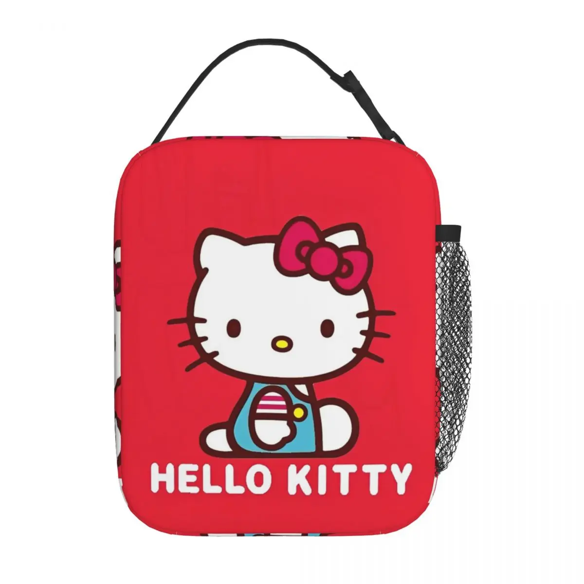 Hello Kitty A Friend To All Insulated Lunch Bags Cooler Bag Reusable Lunch Container Portable Lunch Box Tote Beach Outdoor