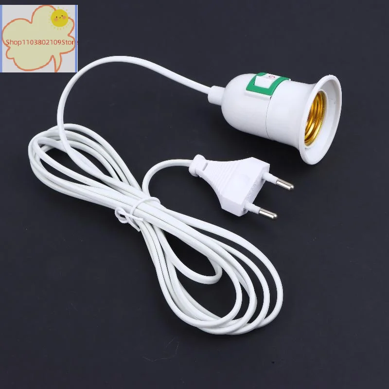 【HT】【YH】1Pcs Garden Lampholder With 3/5/10 Meters Cable EU Plug With On/Off Switch E27 Hanging Indoor Plants Light Holder