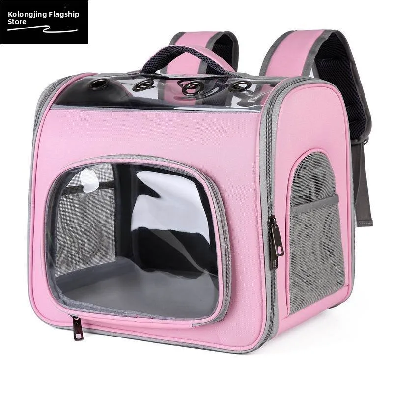 

Large Capacity Fashionable Pet Bag Handheld Bag Double Shoulder Bag Pet Travel Bag Breathable Comfortable Carrier