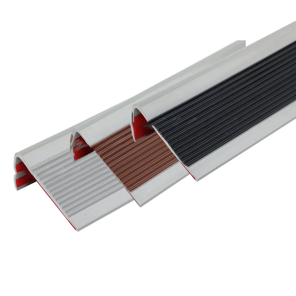 1pc Anti-Slip Tape For Stair Nosing Rubber Stair Edging Highly Adhesive 5x2.5x100cm Angle Step Edge Safety Tape Accessories