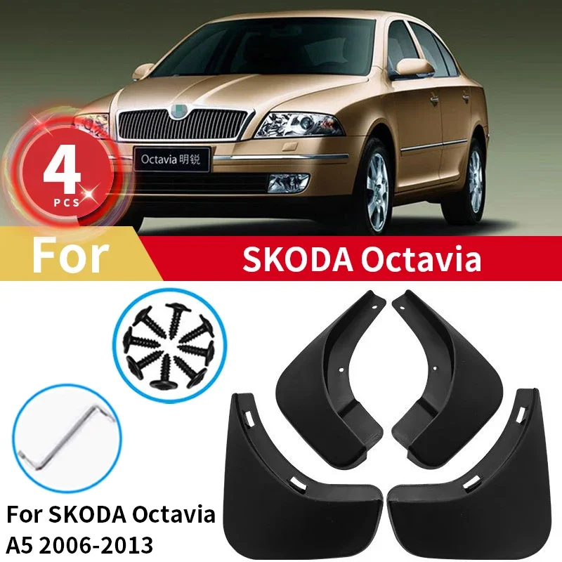 

For Skoda Octavia A5 2006-2016 Car Mud Flaps Mudguards Splash Guards Mudflap Fender Wheel Baffle Accessories 4pcs