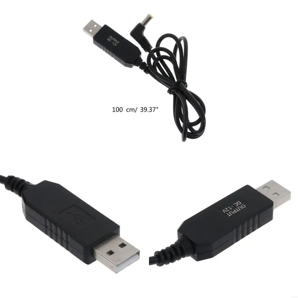 193A 5V to 12V USB Step Up Converter Cable 5.0x3.0mm Plug Power Cord