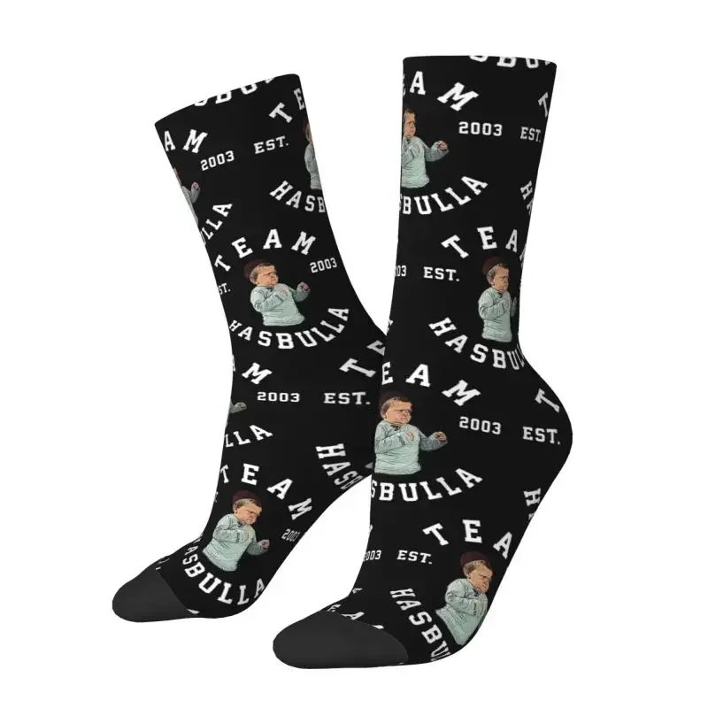 

Kawaii Printed Team Hasbulla Fight Meme Socks for Women Men Stretchy Summer Autumn Winter Crew Socks