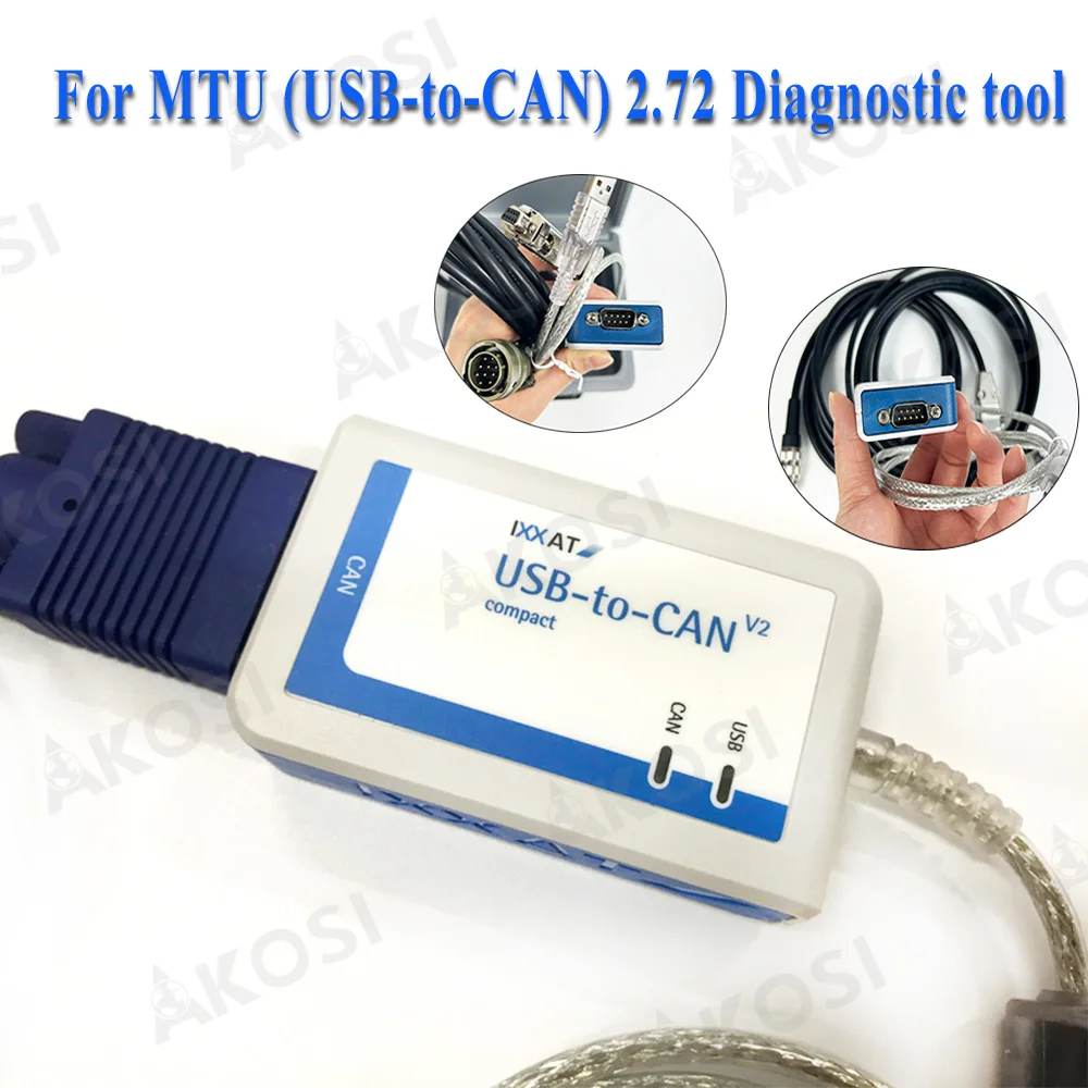 

2024 Высококачественный Сканер дизельного двигателя для MTU (USB-to-CAN) 2,72 диагностическое программное обеспечение компактный диагностический инструмент для грузовика IXXAT