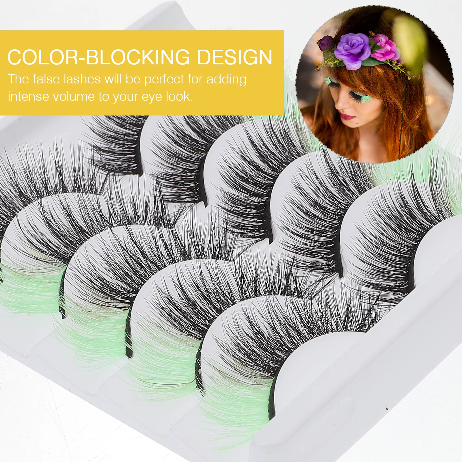 

5 Pairs Artificial Eyelashes Wispy False Natural Look Fake Lashesnatural Looking Imitation Strip Individual