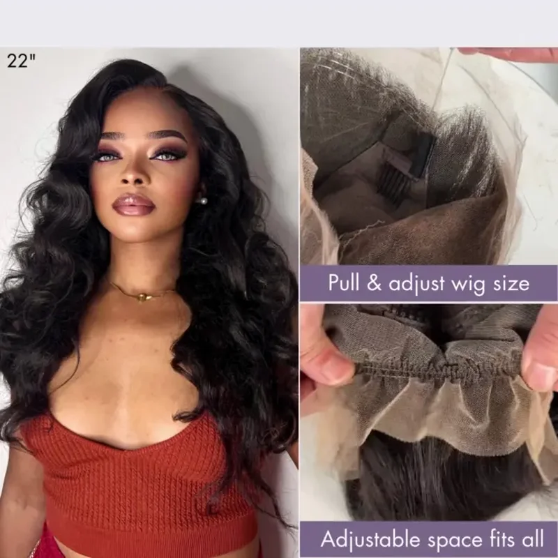 Body Wave Lace Front Wigs Human Hair Pre Plucked with Baby Hair 200 Density 13x6 13x4 Transparent Lace Frontal Wigs 5x5
