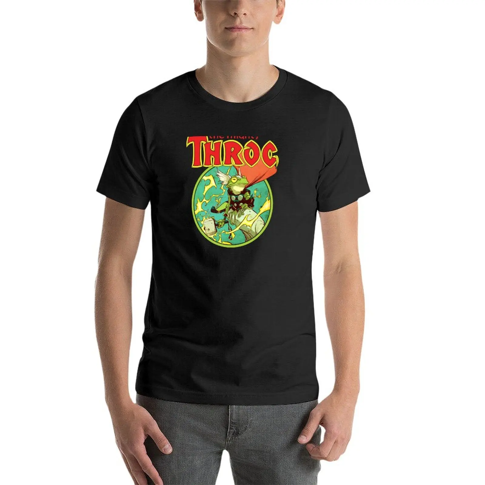 Camiseta de rana de trueno para hombre, prenda de vestir, de secado rápido, en tallas grandes