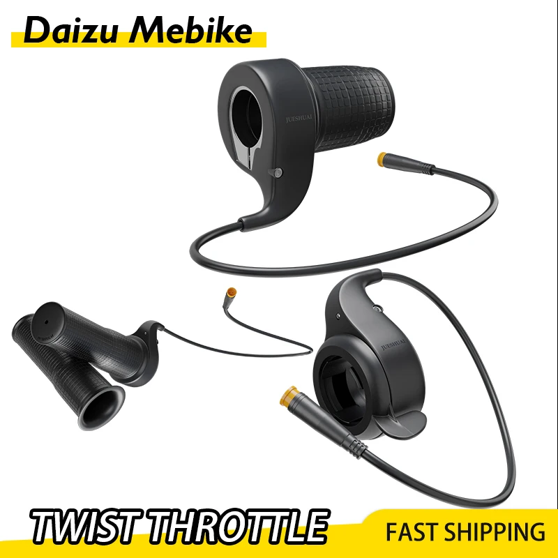 

Throttle Half Twist Gas Handle Electric Bicycle Speed Control Waterproof plug Motor Ebike Scooter Accessories Grip Handle