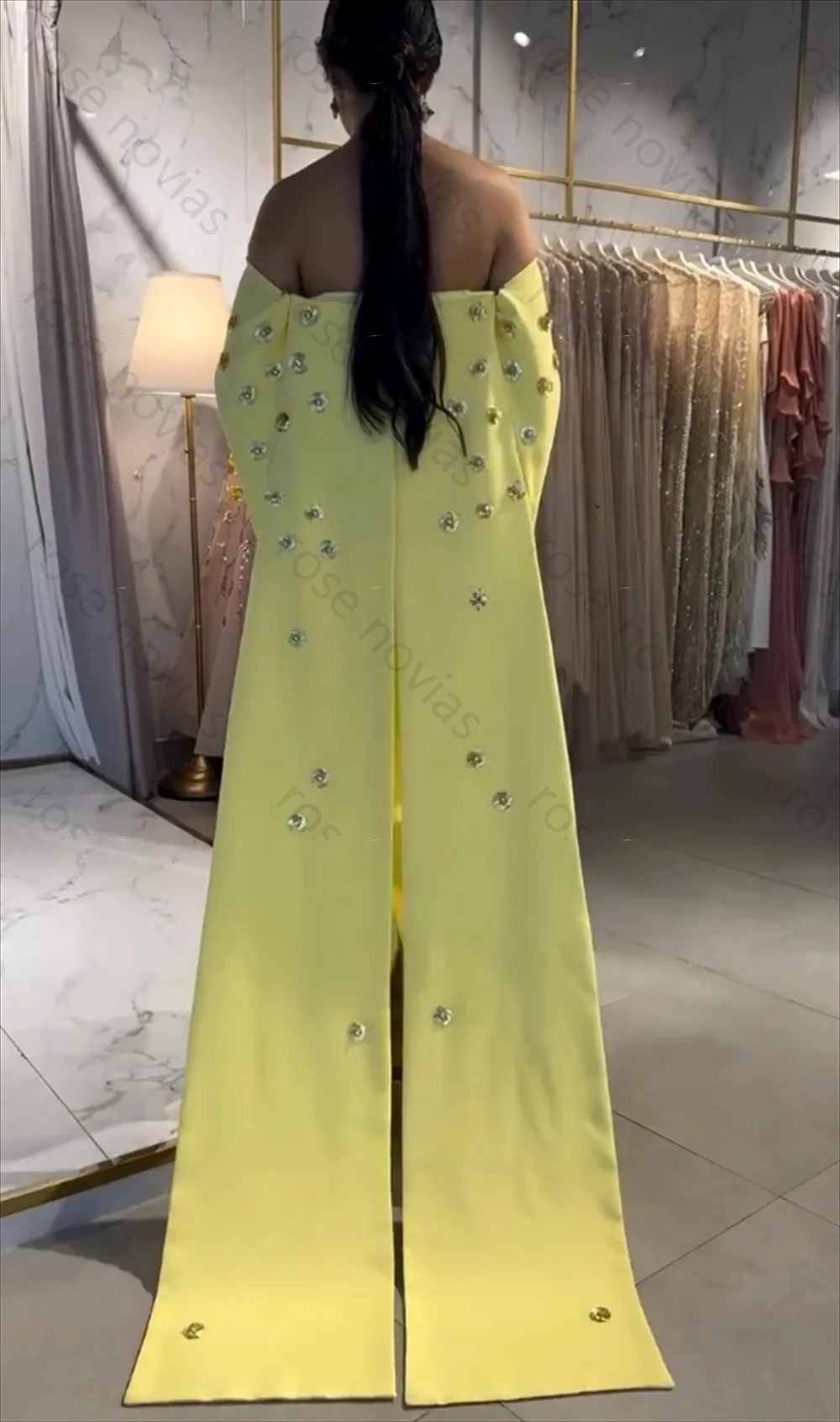 High Quality Customized Jersey Glitter Off-the-shoulder Straight Long Dresses Bespoke Occasion Women's Evening Elegant Party