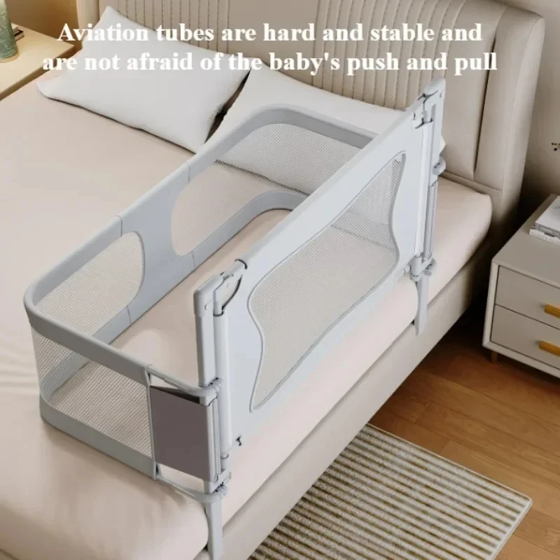 

Портативная складная прикроватная люлька-кроватка для младенцев с дышащим сетчатым окном и мягким моющимся чехлом-вкладышем