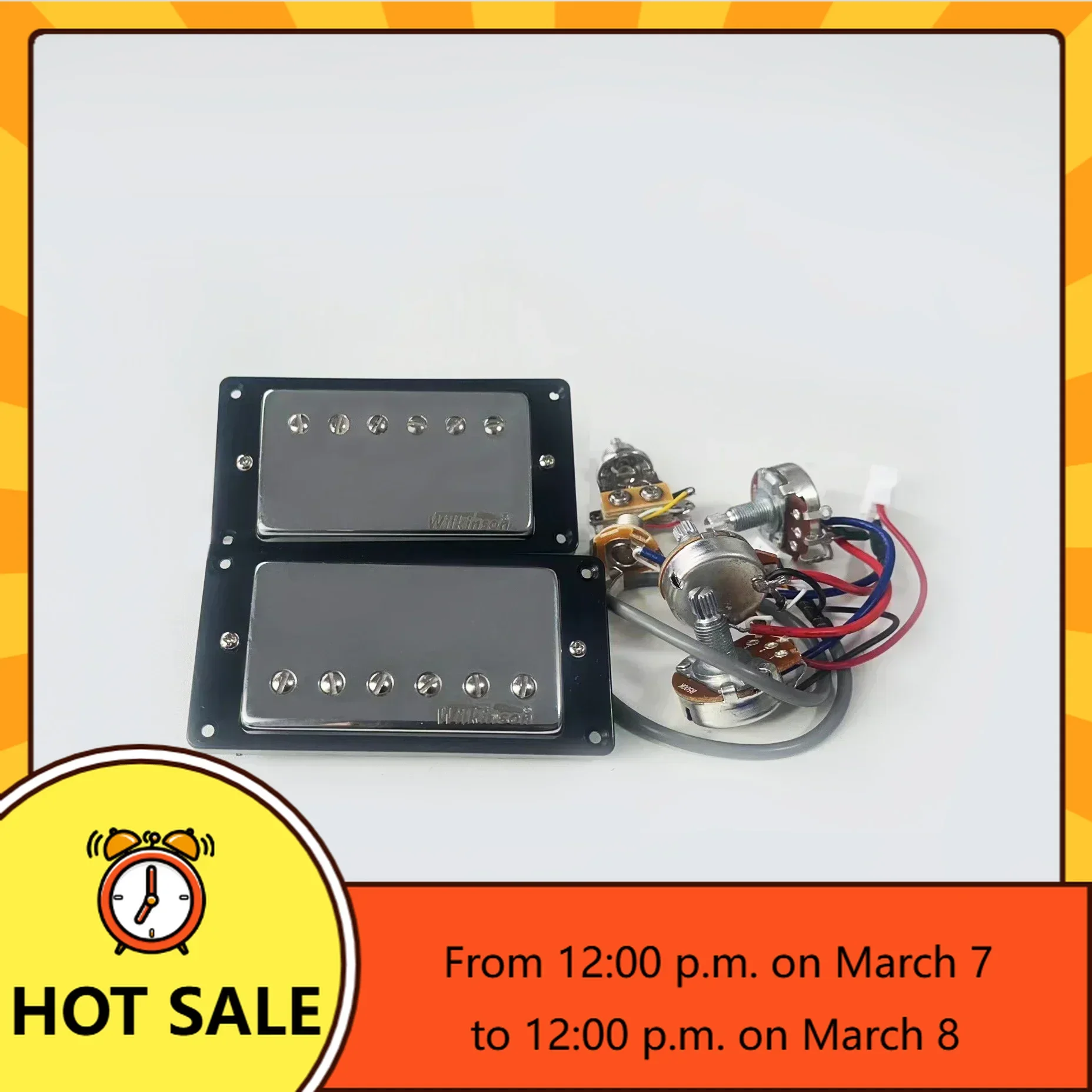 

QI-X- Music Store-Wilkinson Ainico5 Humbucker Electric Guitar Pickups 2V1T Wiring Harness Guitar Pickup