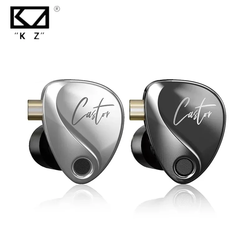 KZ Castor Harman Improved Bass HiFi Wired Earphone 2 Dynamic Tunable Balance Monitor Headphone IEM Earphones Music Sport Earbuds