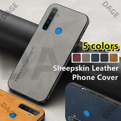 Sheepskin Leather Casing for Realme 5 5S 5i 6i C3i Narzo 10A Matte Soft Shockproof Back Cover