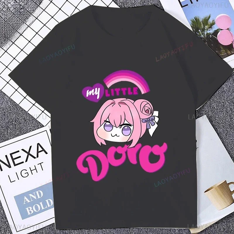 مضحك دورو ميمي تأثيري تي شيرت Nikke أنيمي الكرتون لعبة الجرافيك عادية موضة قصيرة الأكمام التي شيرت Harajuku Otaku تيز #3
