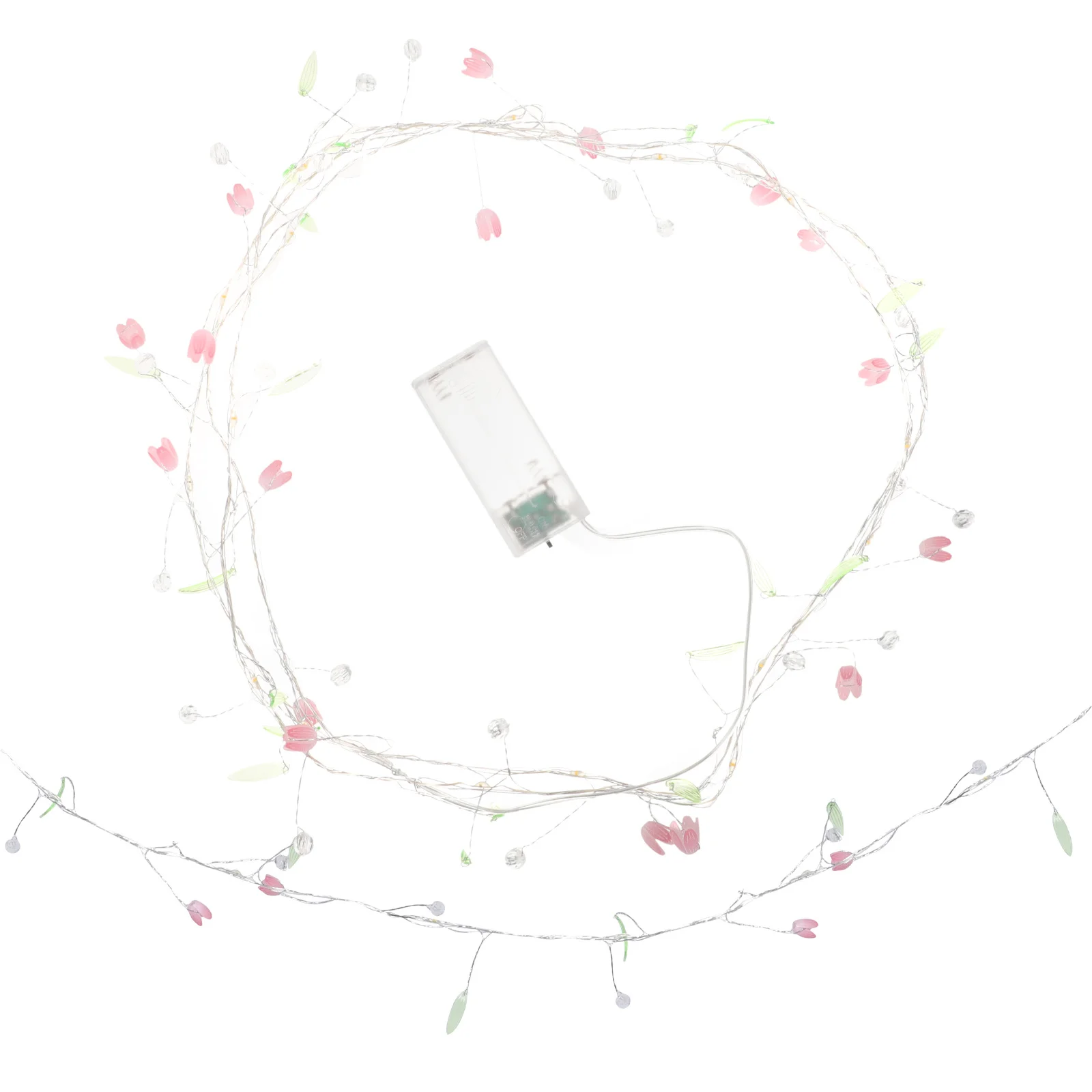 سلسلة توليب تعمل بالضوء، لوازم الحفلات، مادة الأسلاك النحاسية، ديكور عملي للإضاءة الداخلية #1