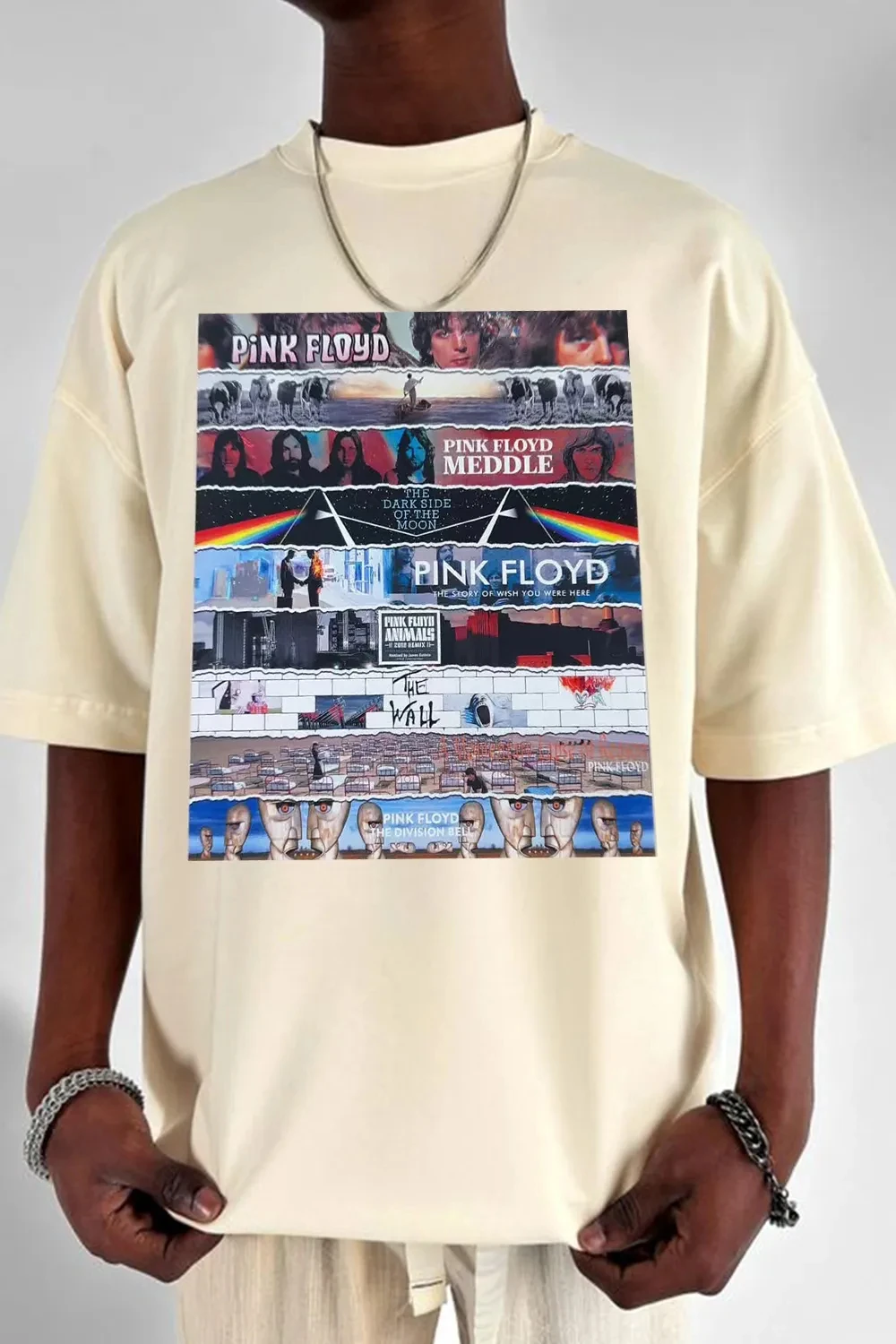 Kaus Katun Grafis Pink Floyd S - Men'S Fashion Pink Shirt ulasan dan harga