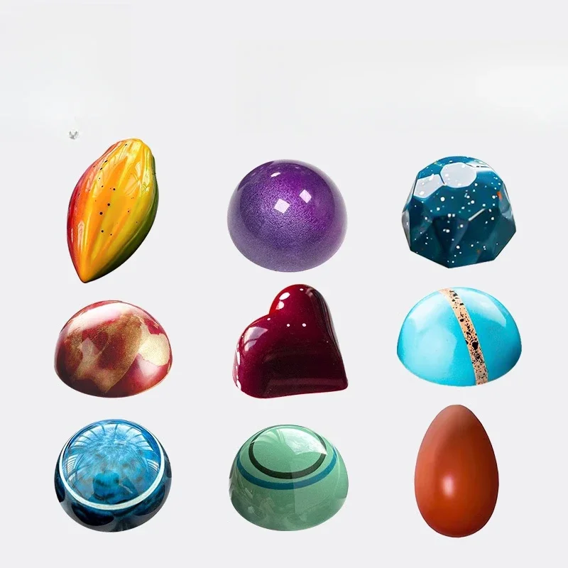 Chocolate mold multi-diamond starry sky love candy handmade DIY chocolate home baking mold