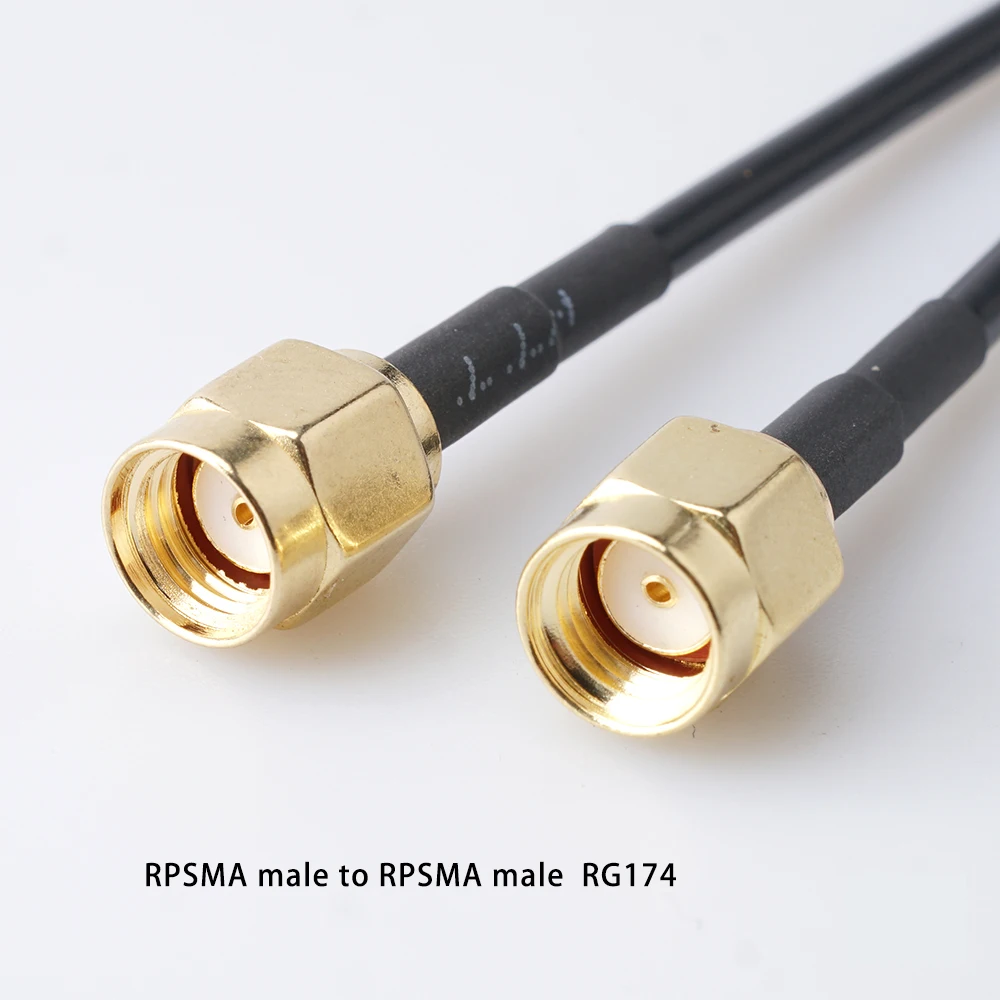 RG316 RG174 SMA Male to SMA Female RPSMA Connector Nut Bulkhead Extension Coax Jumper Pigtail Cable For WIFI 3G 4G GSM Antenna