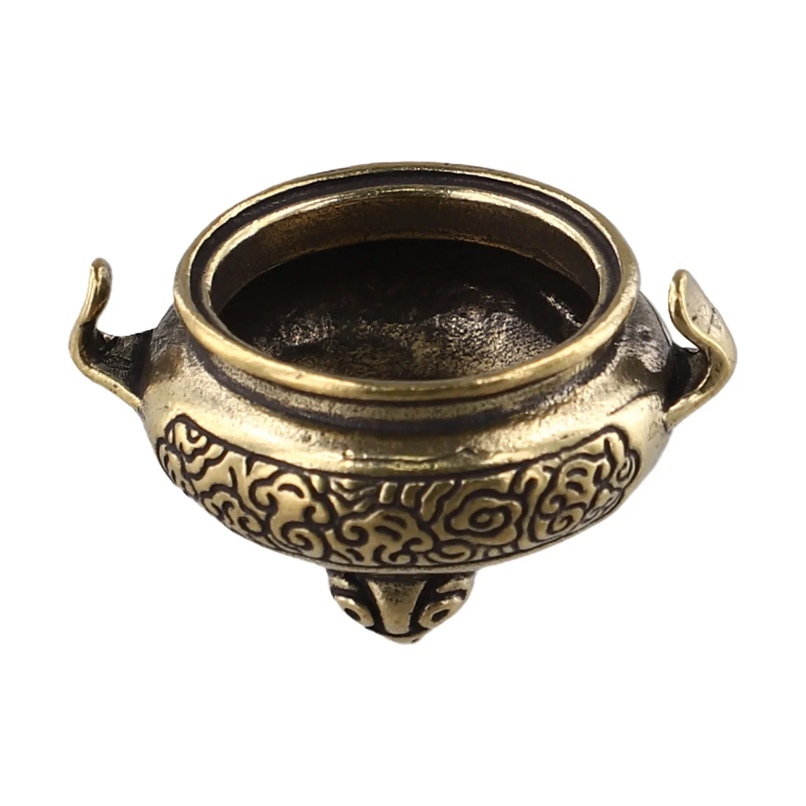 Brass Incense Burner Mini Copper Censer For Home Decoration And Aromatherapy With Vintage Design And Metal Construction