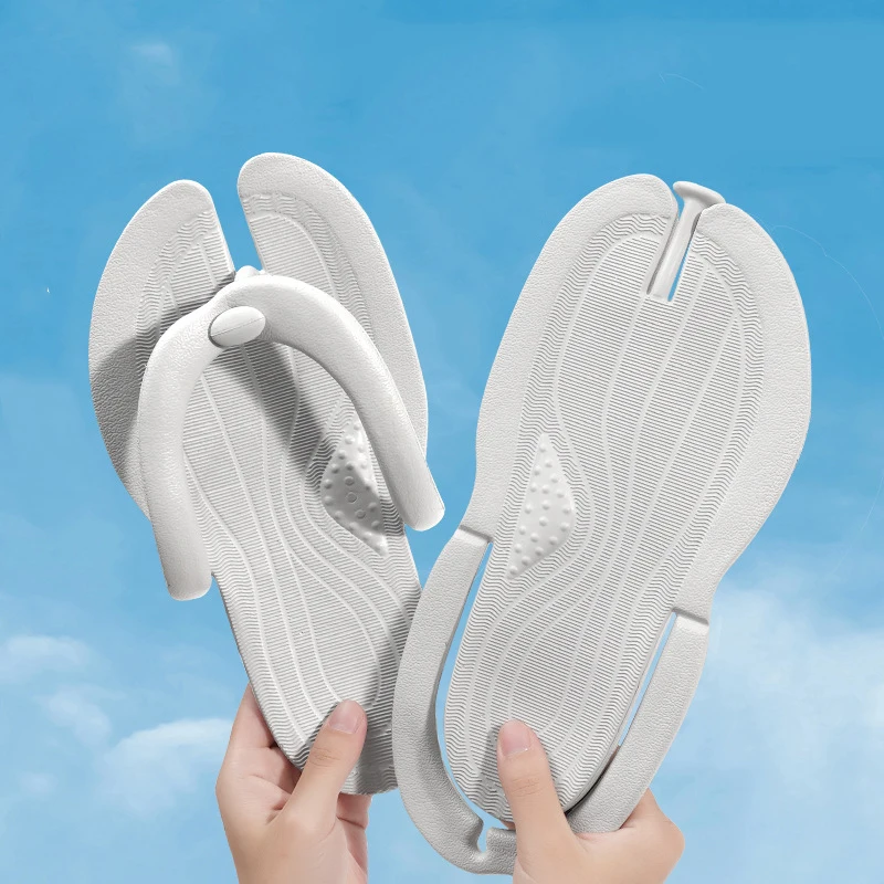 Travel Slippers Skidproof Flat Bottomed Summer Folding Sandals Portable Home Flick Flops Beach Light Female Male Shower Shoes