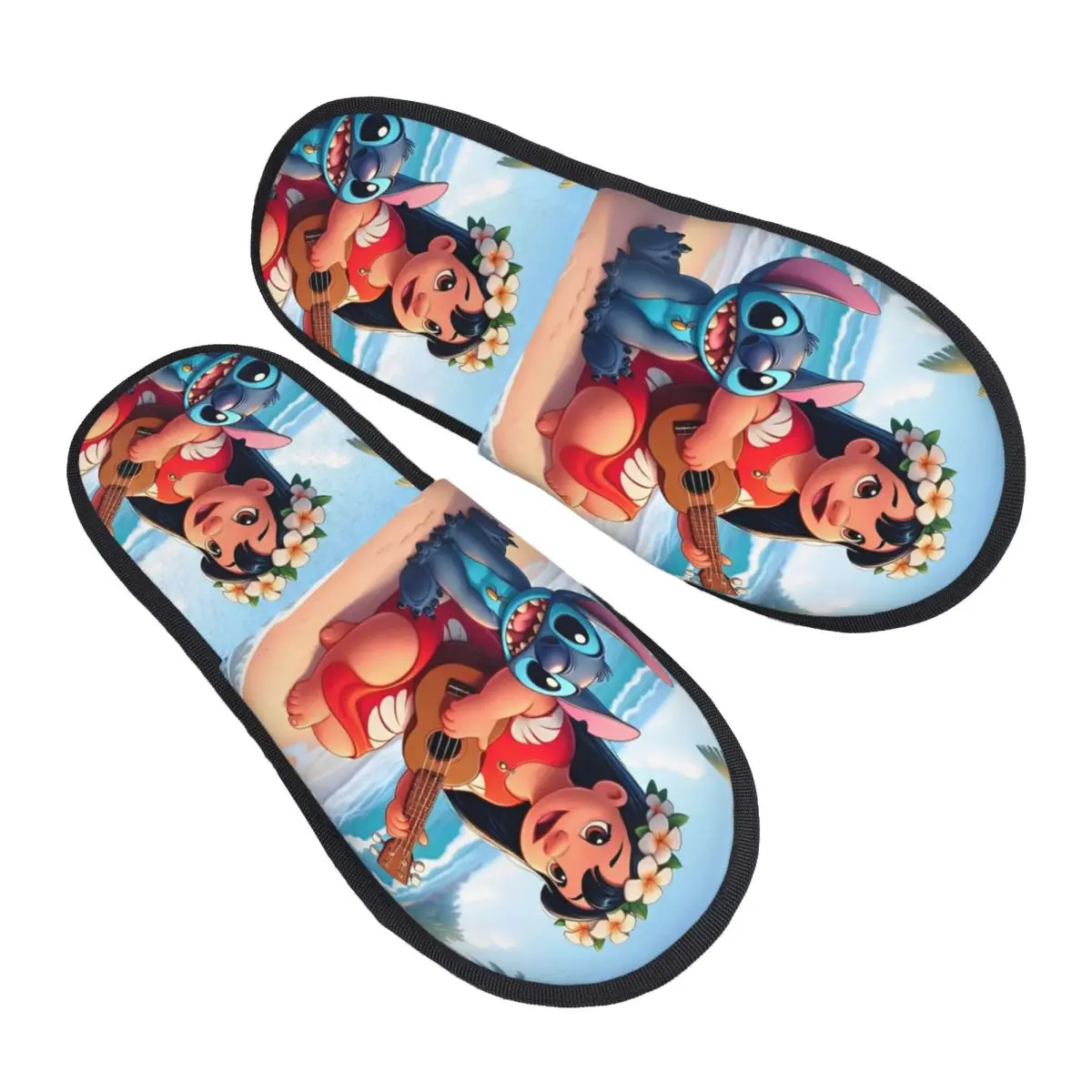 

Play The Guitar Lilo And Stitch Slippers Bedroom Play The Guitar Lilo And Stitch Soft Household Fur Slides Slippers Anti Slip