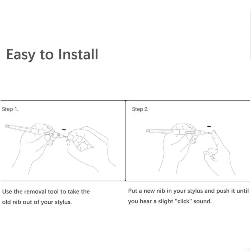 2025 Novas canetas caneta 10pcs/pacote para hs610 h1161 h320m hs64 tablets gráficos