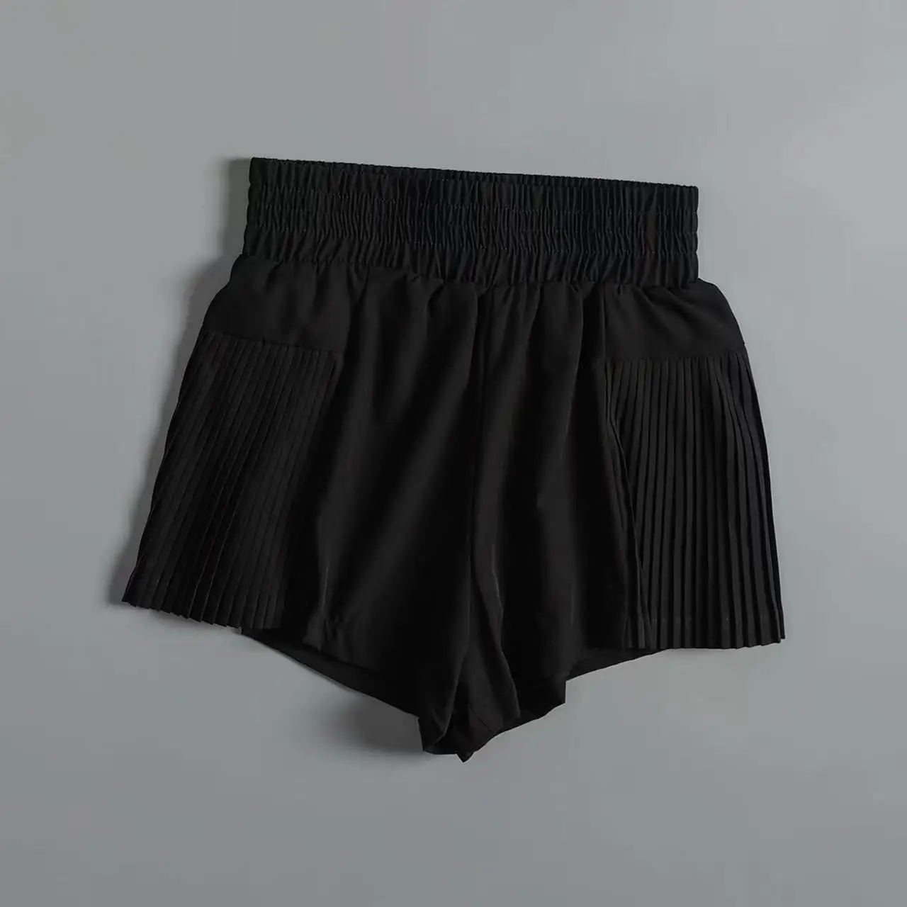 Women's Sports Shorts with Pockets, Quick-drying Shorts High-waisted Faux Two-piece Yoga Pants Running And Fitness Shorts summer image 2
