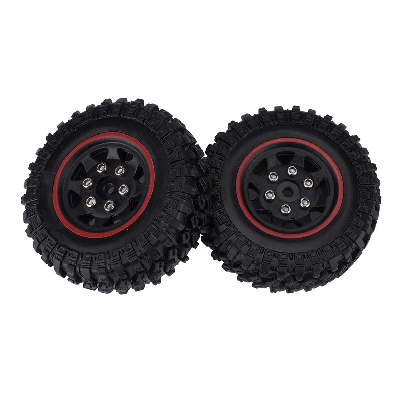 4PCS 1/24 RC Model Car Tyres Plastic Hub Tread For 1/24 RC Crawler Car Axial SCX24 90081 RGT Upgrade Part