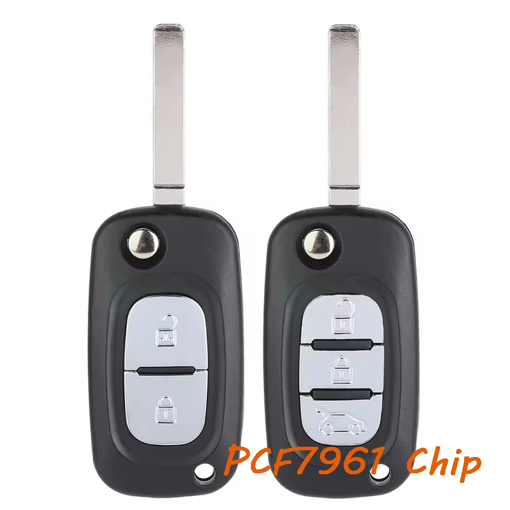 Remote Key Fob for Renault Scenic III Megane III Fluence Clio 3 Kangoo Master Modus Twingo 2012 2013 2014 2015 PCF7961 Chip