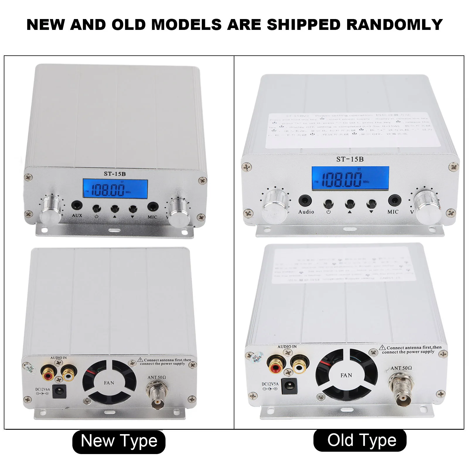 Broadcast Transmitter FM Transmitter TNC Interface for Radio Broadcast Station 87‑108MHZ 1.5W/5W HY‑ST‑15BV2 Transmitter