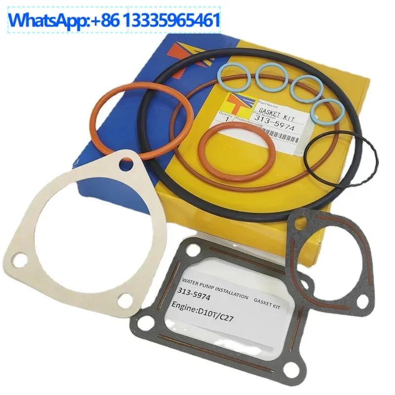 El kit de reparación de instalación de bomba de agua 313-5974 es adecuado para piezas de motor de maquinaria de construcción D10T C27