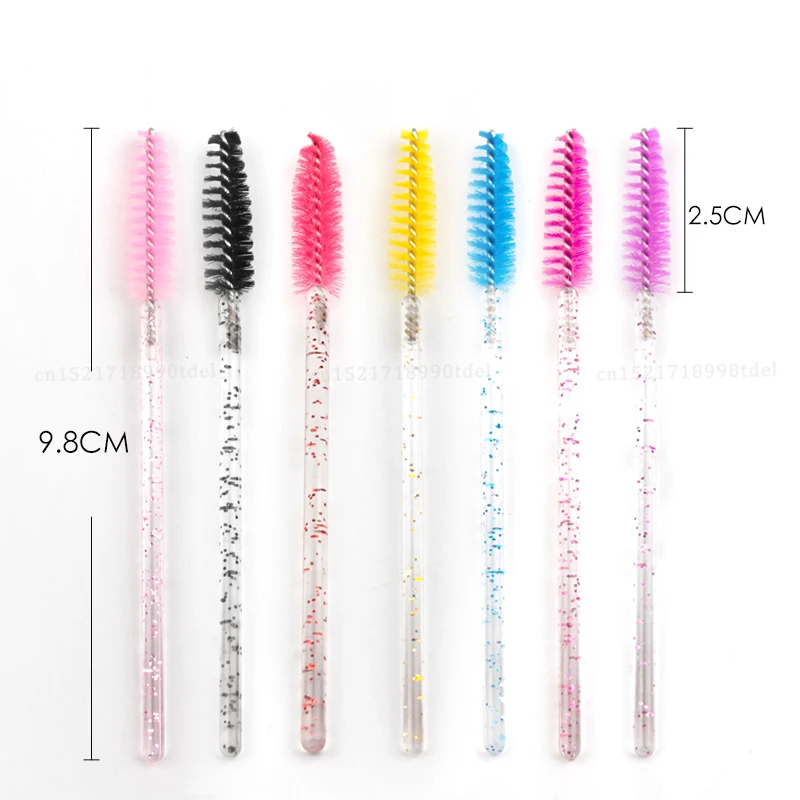 Pinceaux de maquillage pour cils, baguettes applicateur de mascara au poulet, Végét, brosse cosmétique, outils de maquillage, 50 pièces