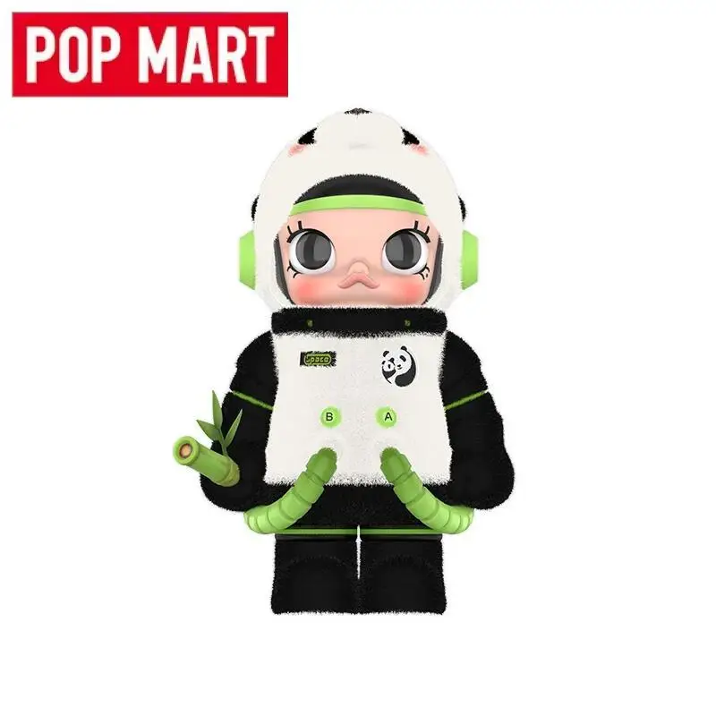 POP MART 메가 스페이스 몰리 400% 판다 시리즈 귀여운 애니메이션 액션 피규어 장식품 장난감 인형 데스크탑 모델 컬렉션 선물
