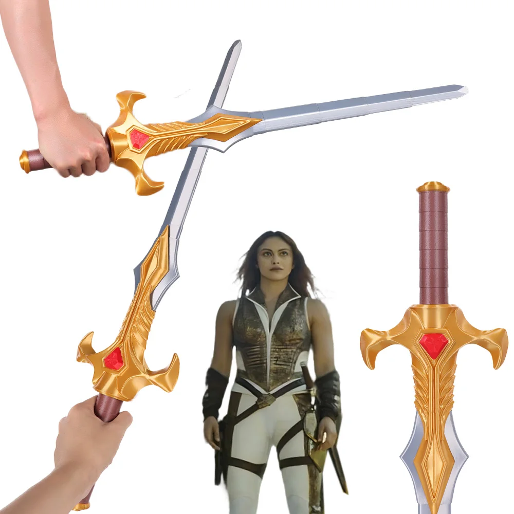 Espadas Mágicas de Teela de 72cm para Cosplay, Adorno del Universo Cinematográfico de Masters, Accesorios de Disfraz para Halloween y Carnaval
