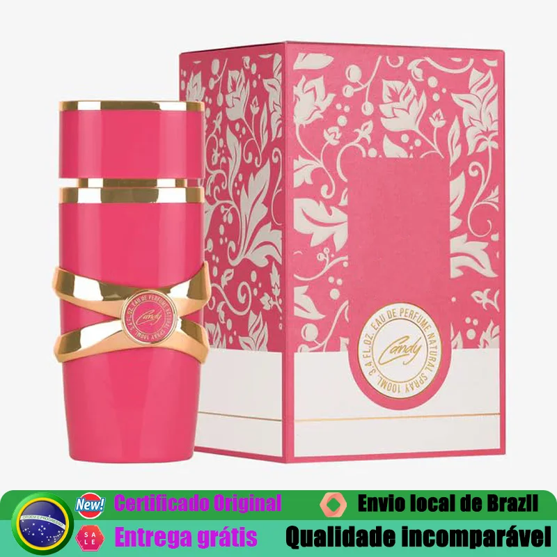 Perfume Feminino Portátil Yara Candy Eau de Parfum Spray 100 ML Premium Floral Frutado Gourmand 3.4 Oz Fragrância Doce de Longa Duração