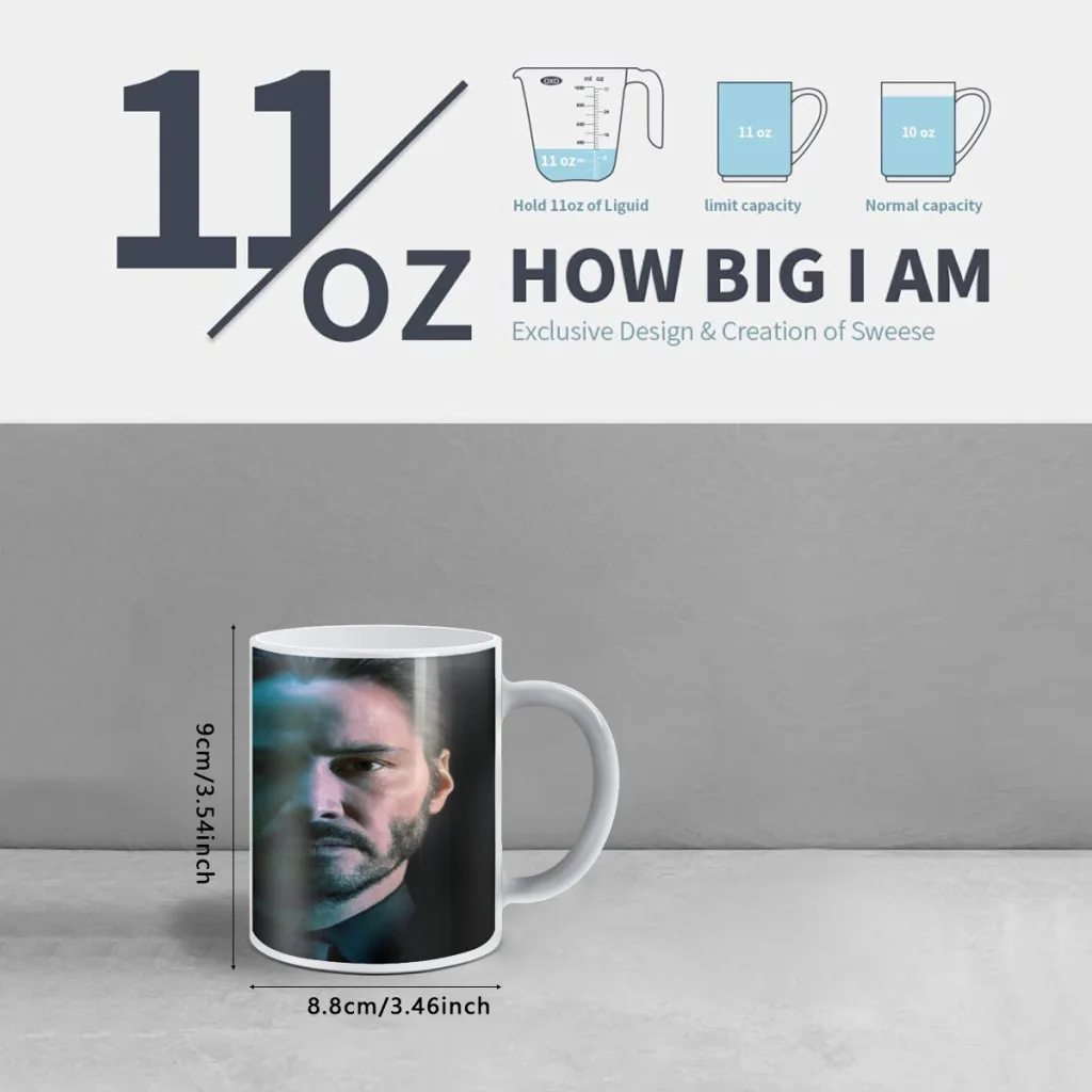 Film John Wick Chapter 4 Keanu Reeves Free shipping Magic Color Changing Ceramic Coffee Mug Cup Friends Gift