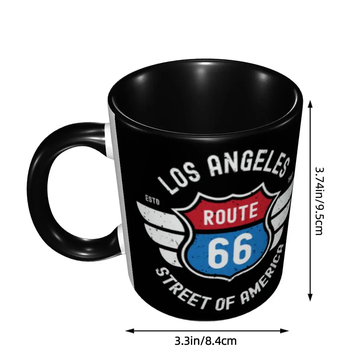 Route 66 Road Trip Vintage Adventure Coffee Mug DIY Personalized Ceramic Mug Cup Creative Gift