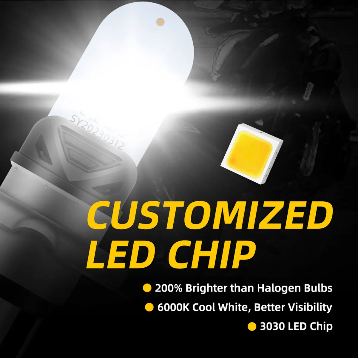 1pcs H4 Led BA20d H6 P15D LED Headlight Motorcycle Bulbs Headlights Fog Lights Hi Low Beams Daytime Running Light Moto Headlamp image 4