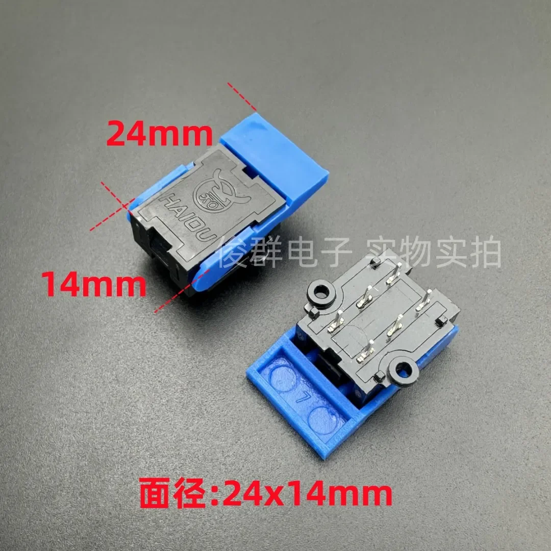 100pcs/telephone with sound fork reed switch micro reset spring pressure spring building intercom doorbell pick up 6 feet