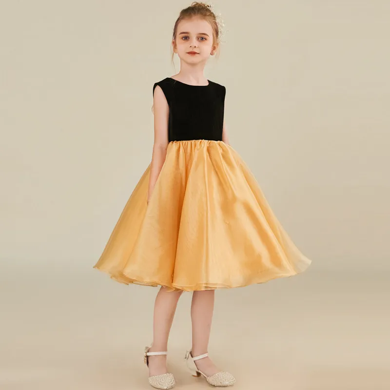 Robe de Soirée pour Filles 2026 : Robe de Cérémonie pour Violon, Piano, Mariage, Demoiselle d'honneu