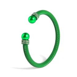2023 New Fancy Pearl Women's Bracelet Fashion Stainless Steel Non-fading Bracelet Personality Simple Hand Jewelry Accessories