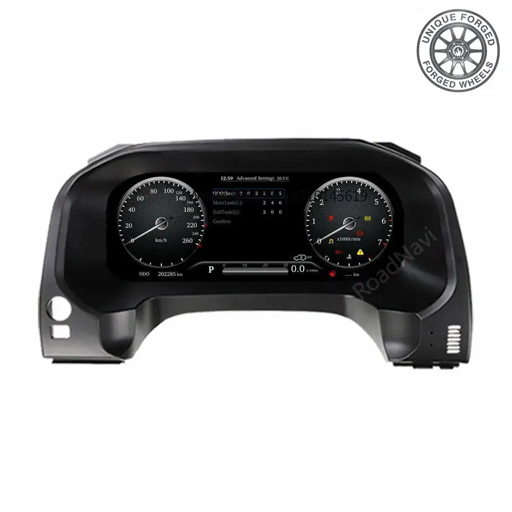 

26style BC RoadNavi LCD Digital Cluster for Toyota Land Cruiser 150 Prado 2010-2020 Dashboard Panel Speedometer